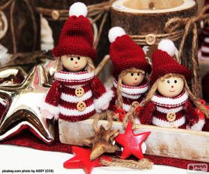 Puzzle Τρεις κούκλες Χριστούγεννα